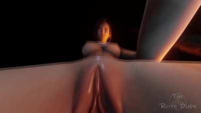 Mei & Lara Croft & Tifa Lockhart & Triss Merigold (TheRopeDude) [Overwatch;Tomb Raider;Final Fantasy; The Witcher] 