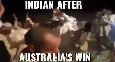 Indian after Australia's Win.