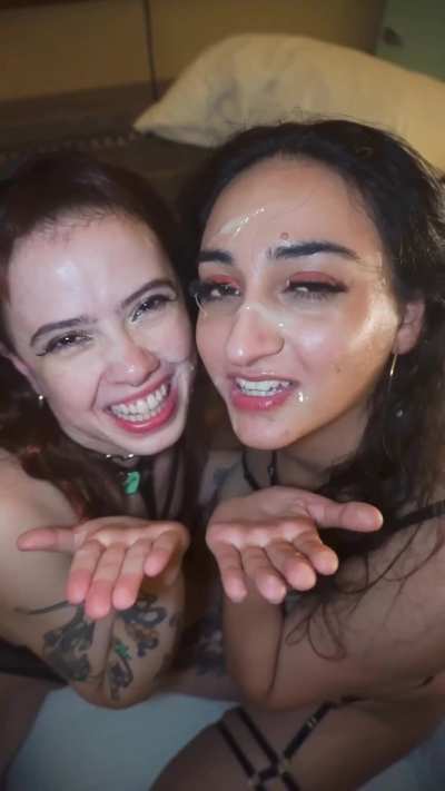 Mmm, nothing better than being used like the messy cumsluts we are.