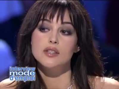 Monica on French television (2004)