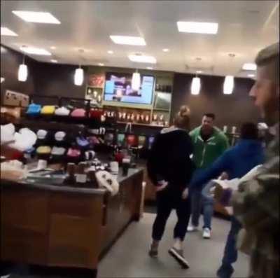 Woman attacked stranger