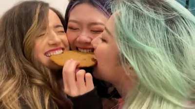 Yo they were really into sharing that cookie