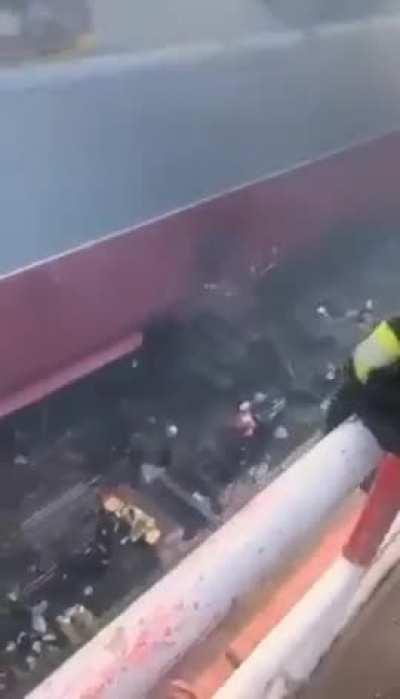 The Russian large amphibious ship 