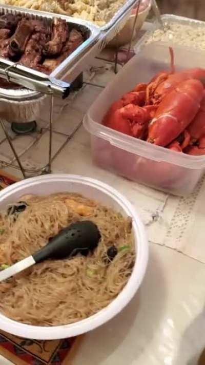 [I ate] Filipino potluck