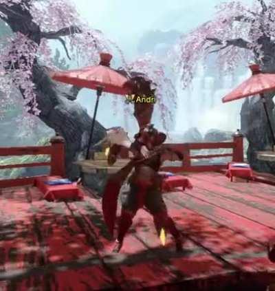 When the gesture fits perfectly with the music: