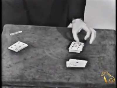 Ren&eacute; Lavand con Ed Sullivan (1963)