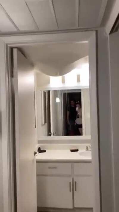 Ceiling's water broke