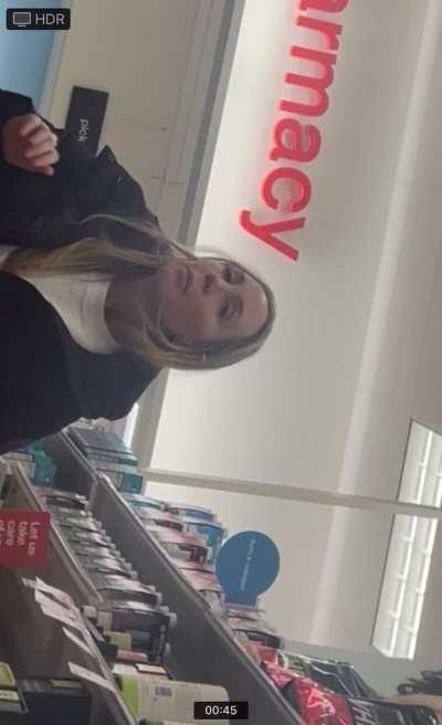 White milf needed my bulge she couldn’t help but to look 