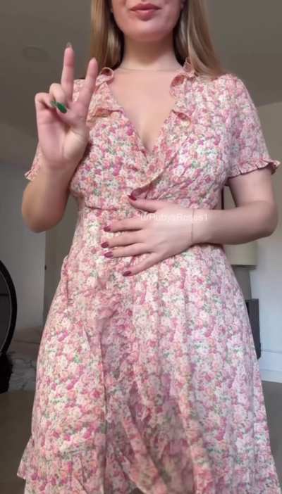 Fun fact: I never wear panties under a sundress