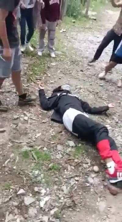 That knee at the end