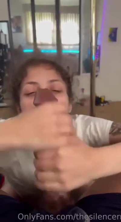 Taking it like a champ