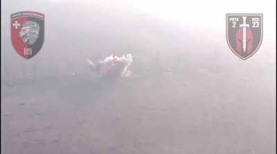 Ukrainian ground drones deliver and unload mines on Russian positions, after which remote detonation is carried out