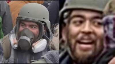 #blueplaidmaceguy wanted suspect sprayed police officers with pepper spray.