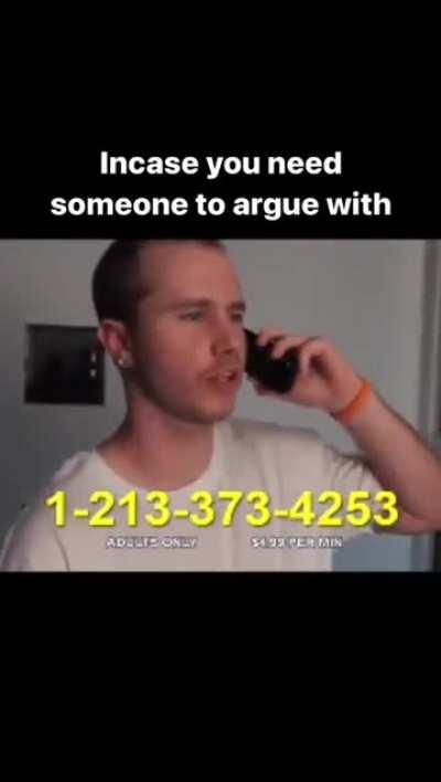 Call to relief stress & blow off some steam.