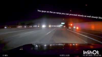 [viofo a129] Highway patrol traffic break simulator