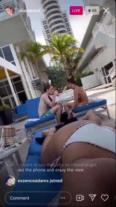 It’s not her but it’s one of her friends so fuck it Diiamonnd