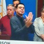 Was watching hurricane news when...