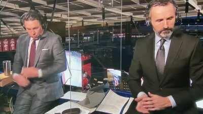 Even Hrudy’s button decided to check out of this game.