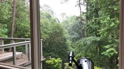 It doesn’t get much better than sitting inside and watching storms roll in