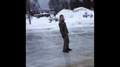 når det er glatt men du elsker landet ditt