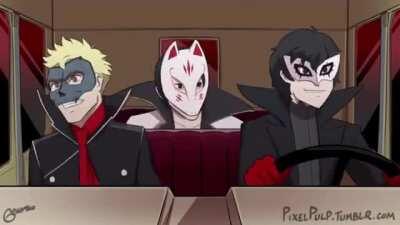 Phantom Thieves vibing to sea shanties