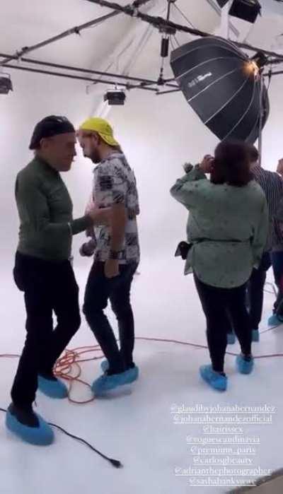 More BTS of her photoshoot for Vogue Scandinavia