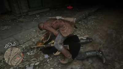 Instant karma for being a d**** on Red Dead online