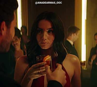 Ana de Armas in a red dress