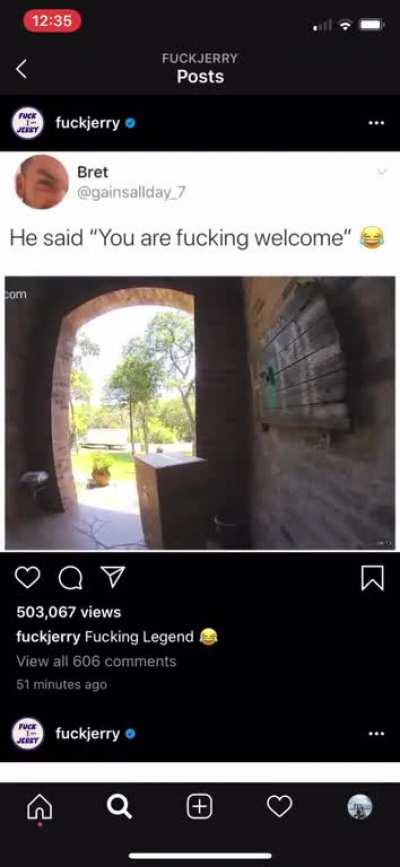 My DHL delivery man every month my haul comes in