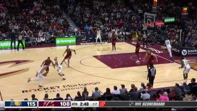 [Highlight] Tyrese Haliburton hits 3 clutch threes in a row and chirps with Cavs fans