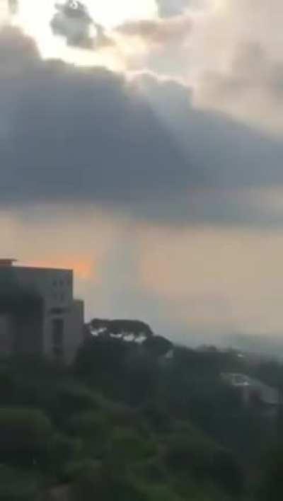 You can see it travelling for such a long time. Sound on.