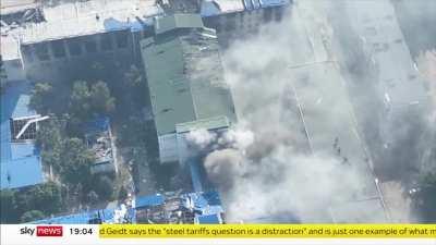 An excerpt from sky news showing some unseen combat footage in Severodonetsk