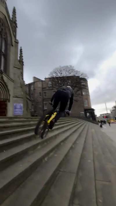 Danny MacAskill Trial Biking Up Stairs