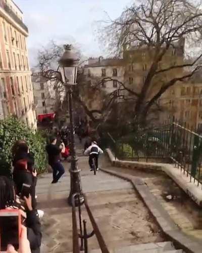 Quickest way down the stairs