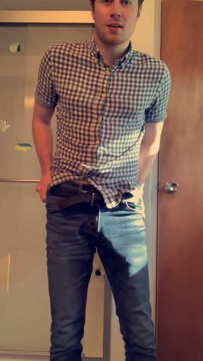 I have to let him out after a long day at work!