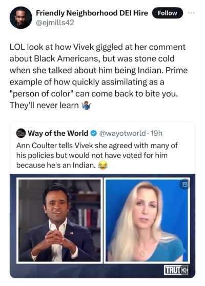 She just told it straight to his face 