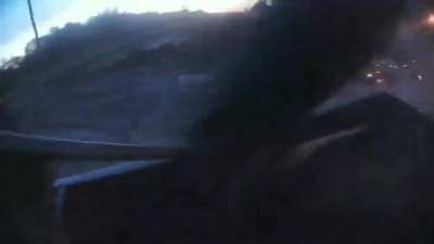 Ukrainian soldiers of the Presidential Brigade survived Russian FPV drone strikes on their moving car. Fortunately only the vehicle was damaged. [Published 30.05.2025]