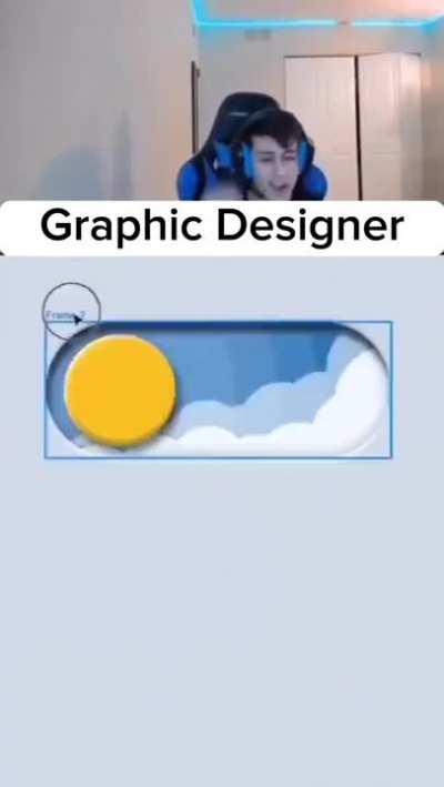 What software is the graphic designer using actually?