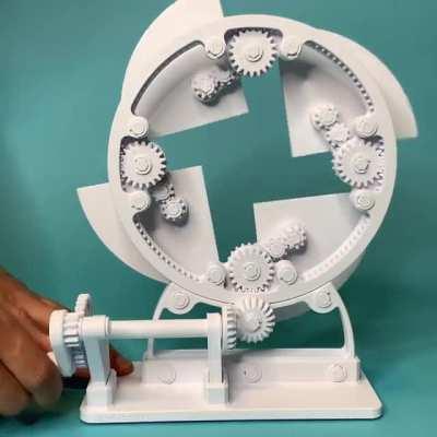 A Mesmerizing 3D Printed Mechanical Sculpture