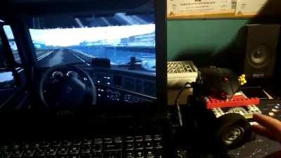 Few days back i made a Lego steering wheel conversion for my mouse and tbh, it works better then I expected :D It's more fun playing like this for me and backing up trailers is easy job as well with it :)