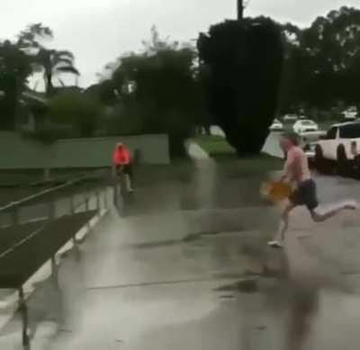 WCGW running across the spot you just took the 