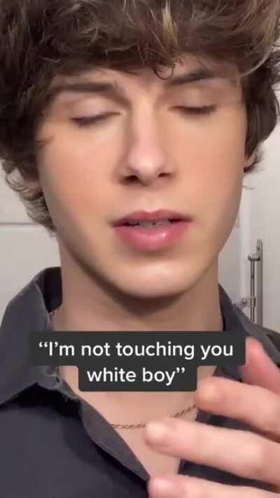 You can tell he's never met a black person