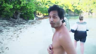 Erin Heatherton, Rose Bertram & Genevieve Morton - Sports Illustrated 2015 Body Painting (2/2) - The magazine photoshoot session on the beach.