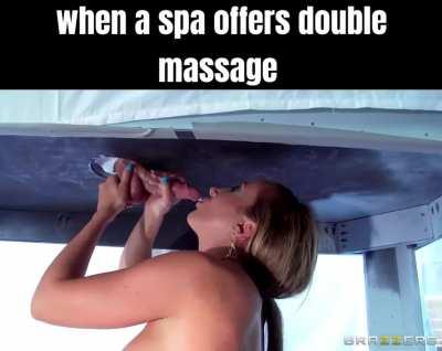 double massage 🔥