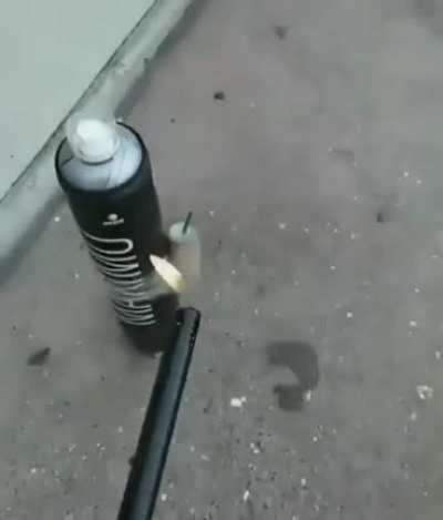 Can exploded a little more than he expected.