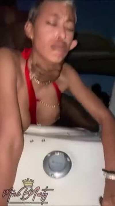 hot babe gets fucked in a yatch