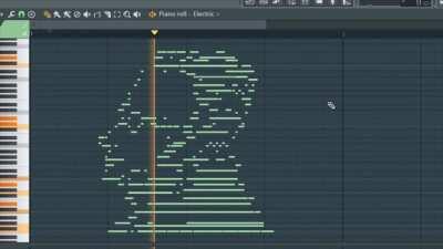 first midi-drawing / Max Stirner (bad)