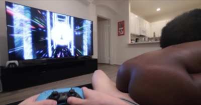 Can you believe he was able to beat the hardest level in Astro Bot while I fucked him? lol Idk how to feel about that one.