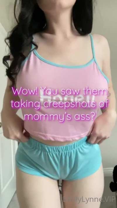 Mom is Wearing Shorts Too Small For Her Big Phat Ass In Front of Your Friends