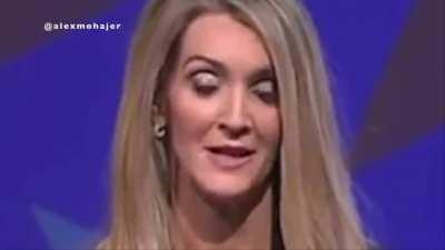 Here's a supercut of the MAGA buzzwords that were being fed to her from her earpiece (because I guess she had a hard time remembering then)